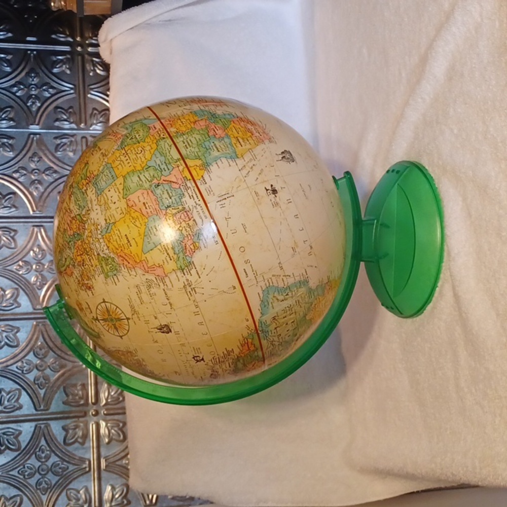 Globemaster 12 inch diameter globe, brown globe, office library decor, Home Deco